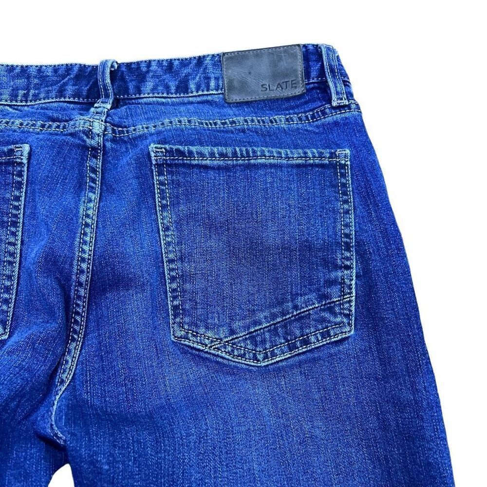 Slate Men’s Blue Classic Straight Leg Cotton Denim Jeans Size 33
